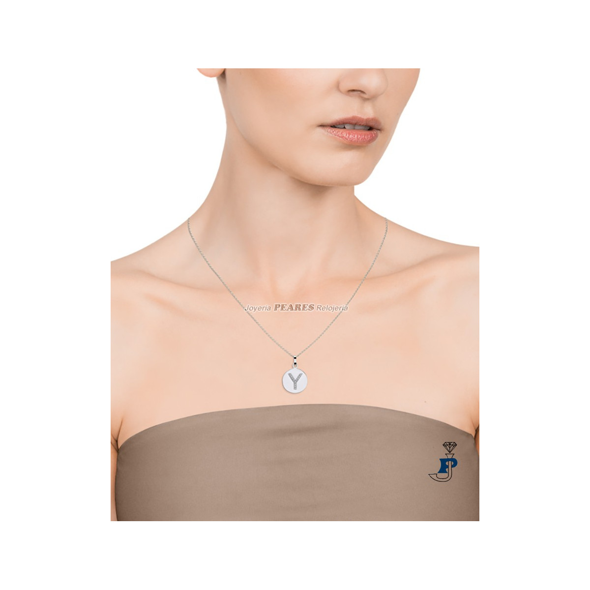 Cadena y colgante de VICEROY inicial (Y) en acero. - 75121C01000Y