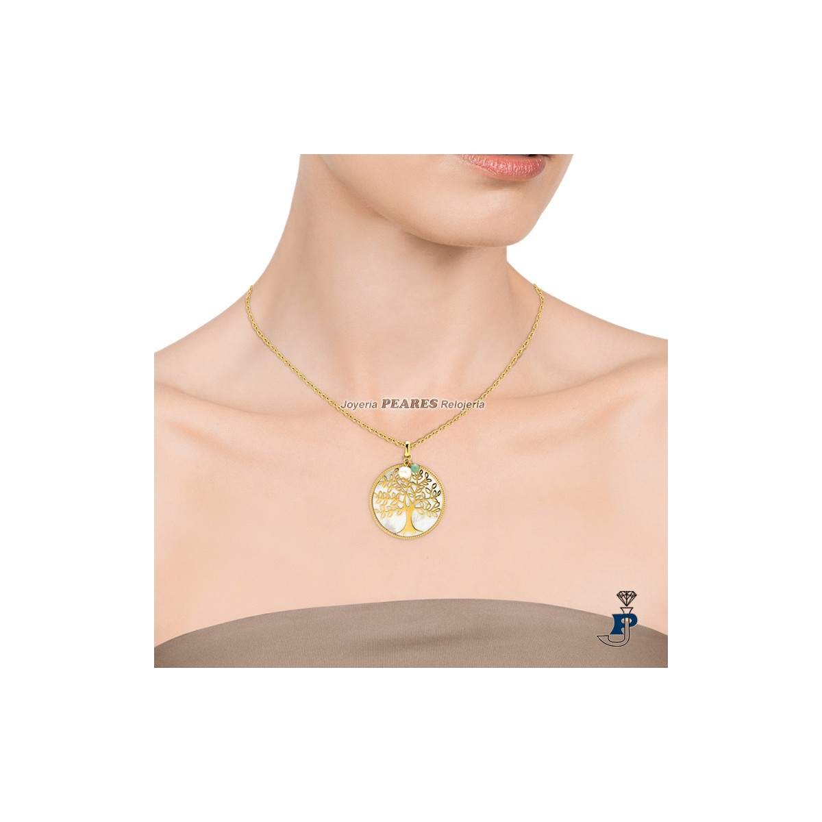 Collar de VICEROY en acero IP dorado. - 15064C01012 Collar de VICEROY en acero IP dorado. - 15064C01012