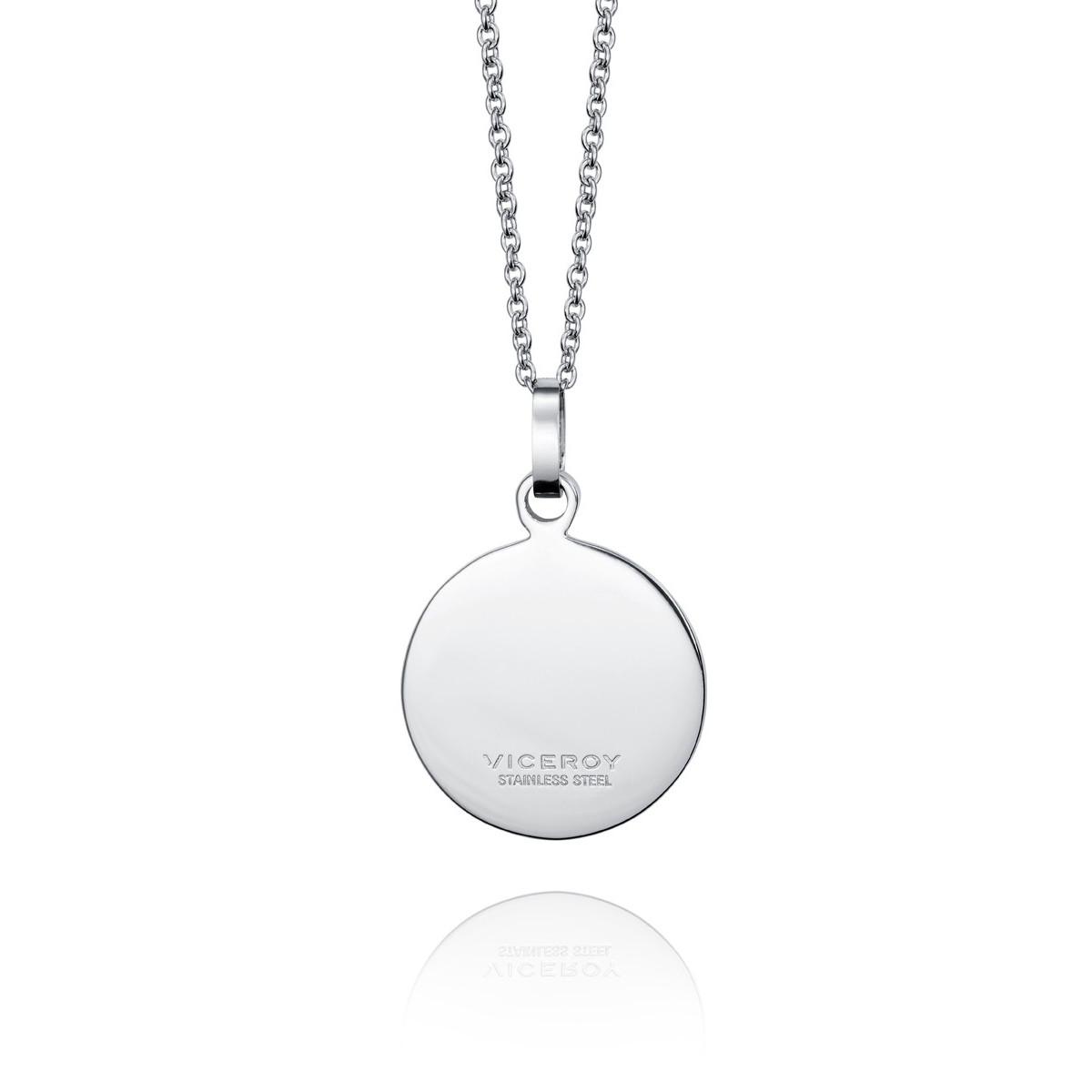 Cadena y colgante de VICEROY inicial (T) en acero. - 75121C01000T
