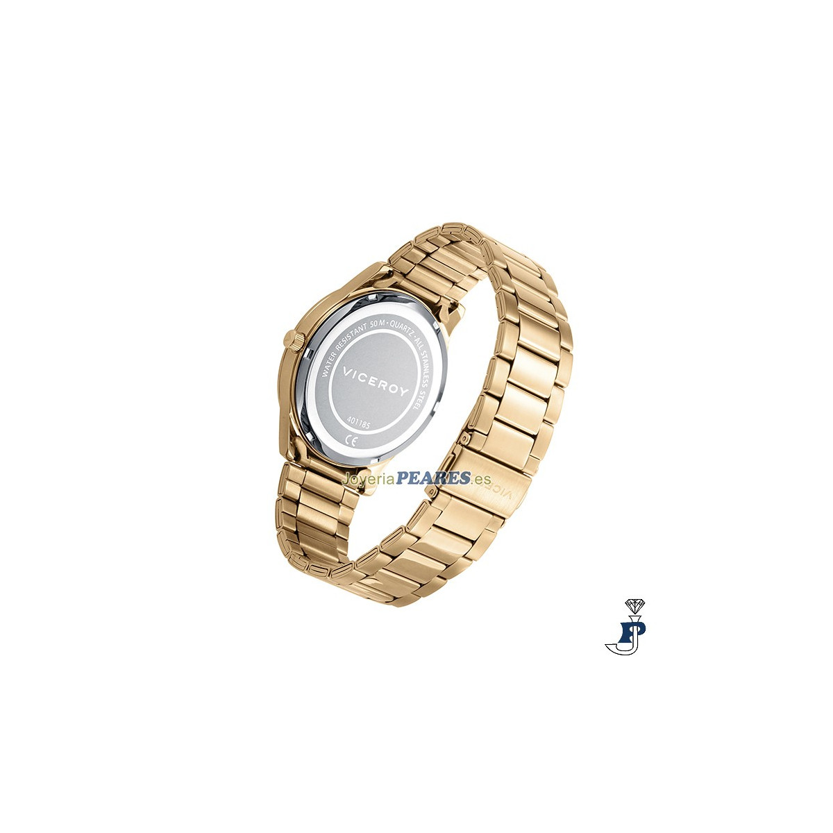 Reloj VICEROY dorado. - 401185-93