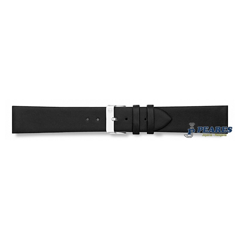 Correa en piel de Becerro Italiano negra - 102001/16