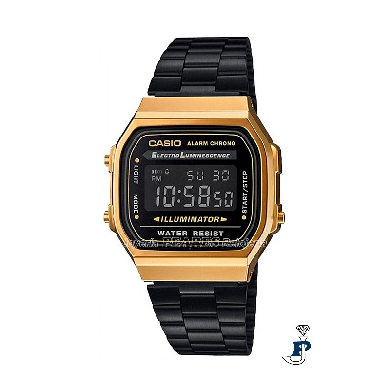 Reloj Casio digital. - A-168WEGB-1B