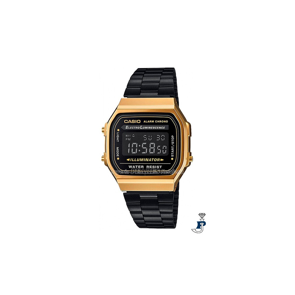 Reloj Casio digital. - A-168WEGB-1B