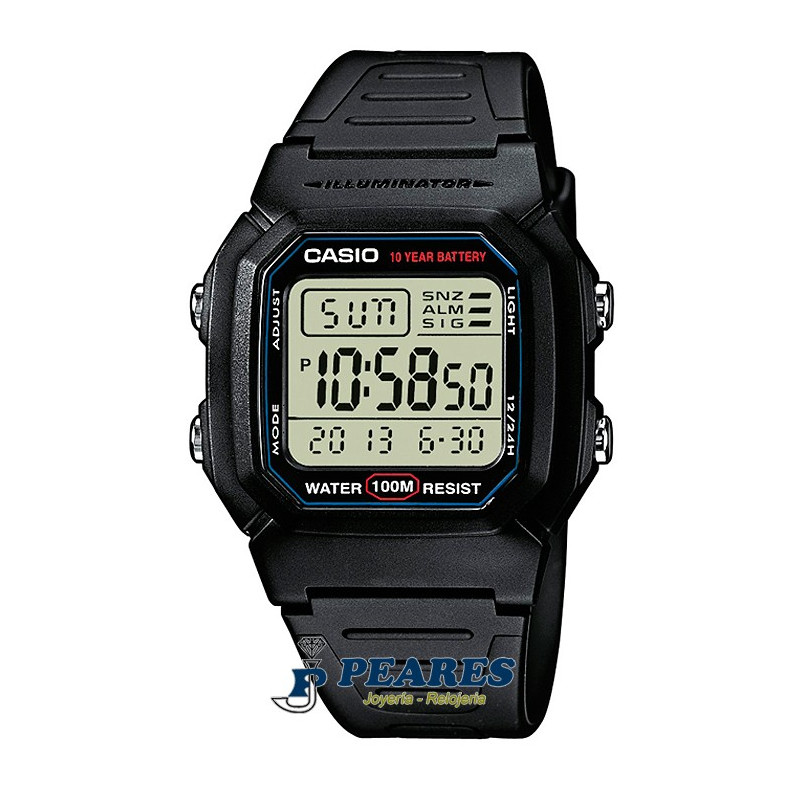 Reloj Casio digital. - W-800H-1A