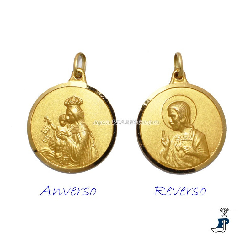 Medalla Escapulario en Oro de 1ª Ley. - 75.50001/28