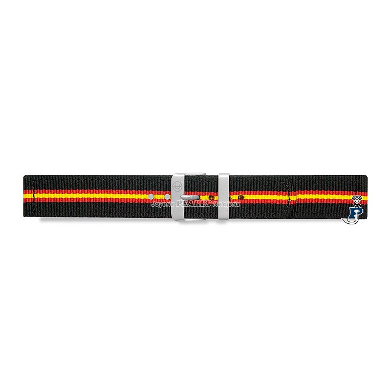 Nylon negro con la bandera de España. - NH0180/20