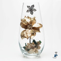 Florero de cristal de Bohemia -