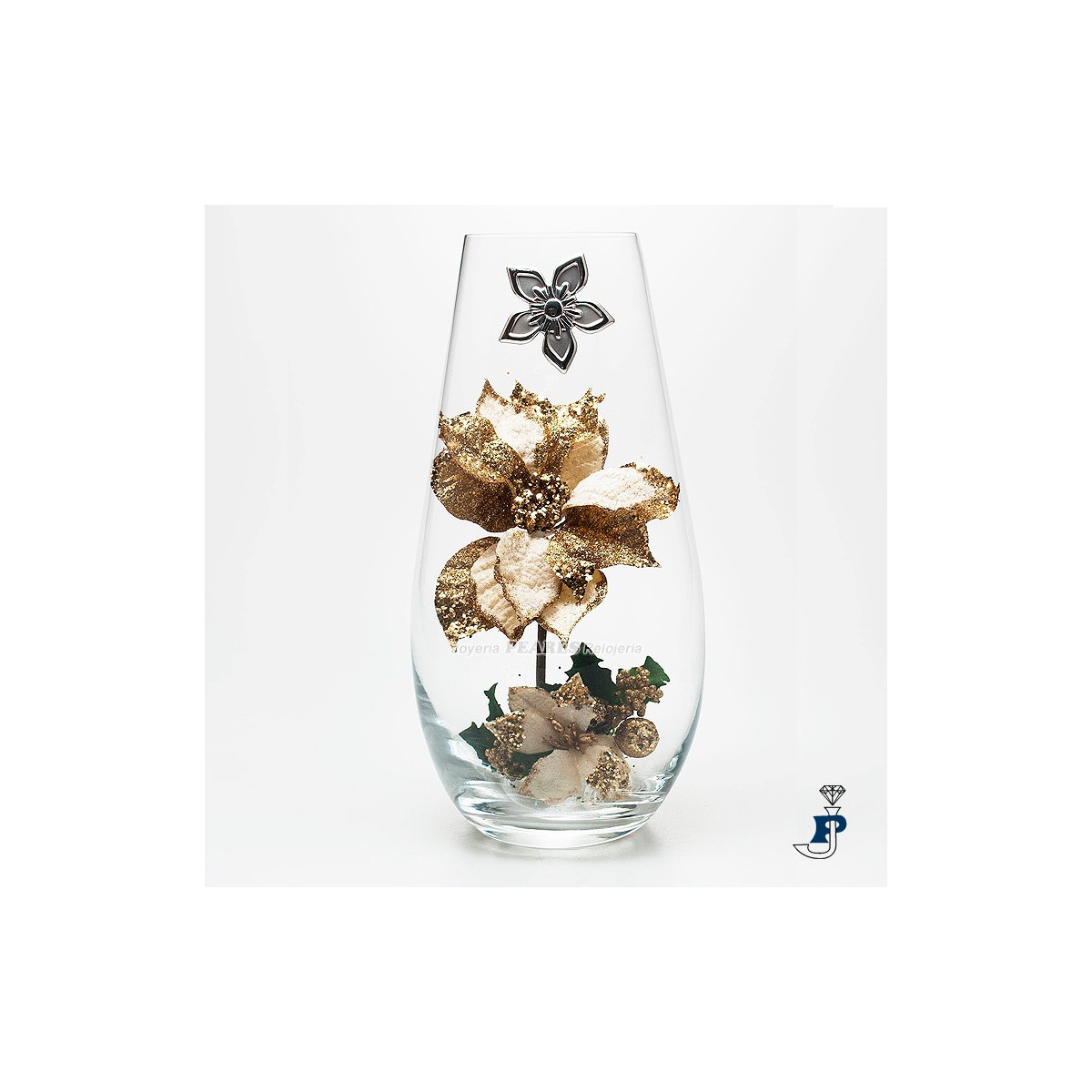 Florero de cristal de Bohemia -