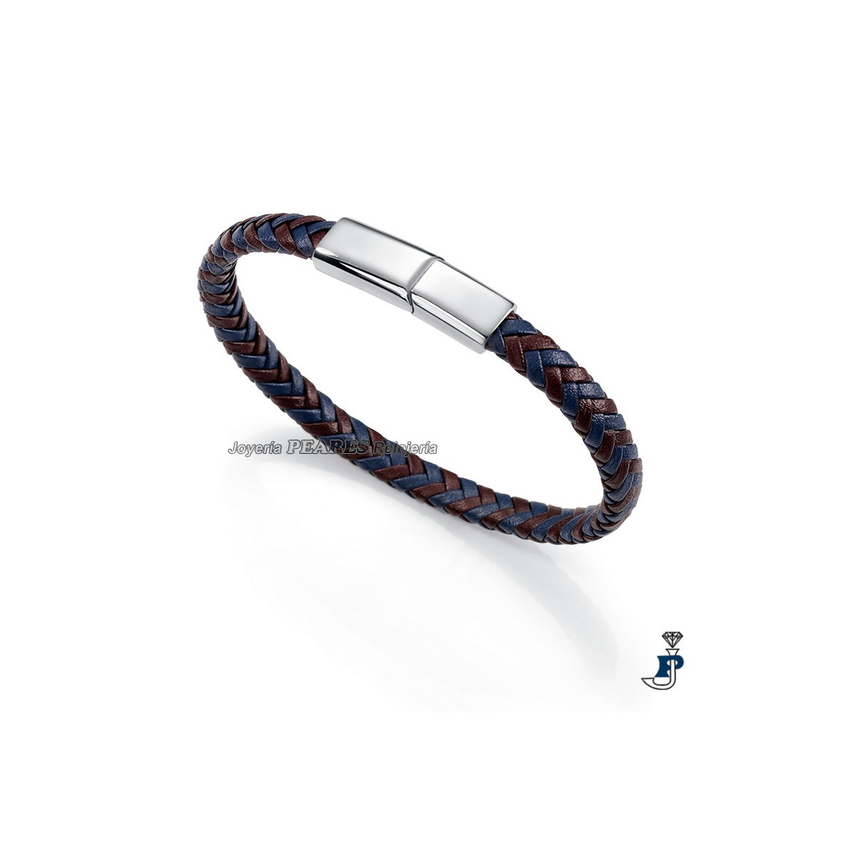 Pulsera acero y cuero VICEROY. - 6373P09013