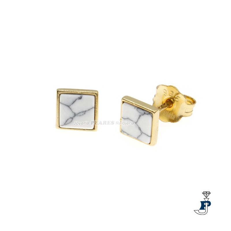 Pendientes con baño de Oro de DI.PLATA fabricados en Plata de 1ª Ley. - 150.2022567/Y