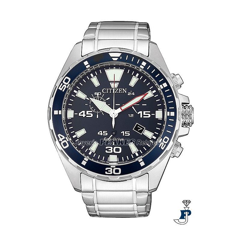 Reloj Citizen para hombre Eco-Drive, carga por luz. - AT2431-87L