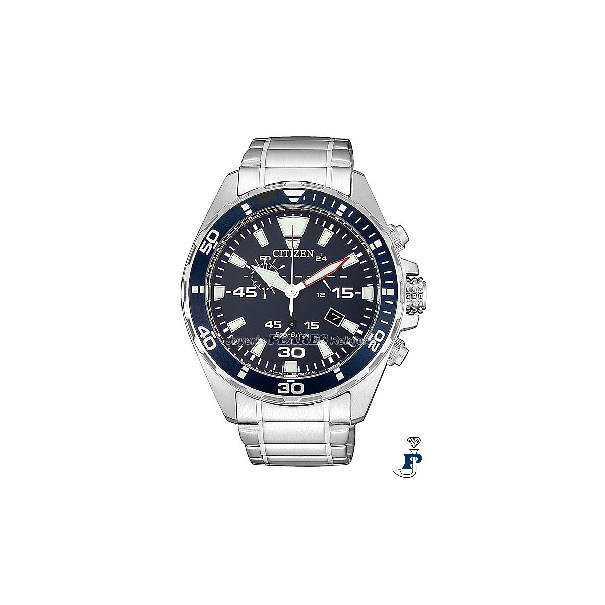 Reloj Citizen para hombre Eco-Drive, carga por luz. - AT2431-87L