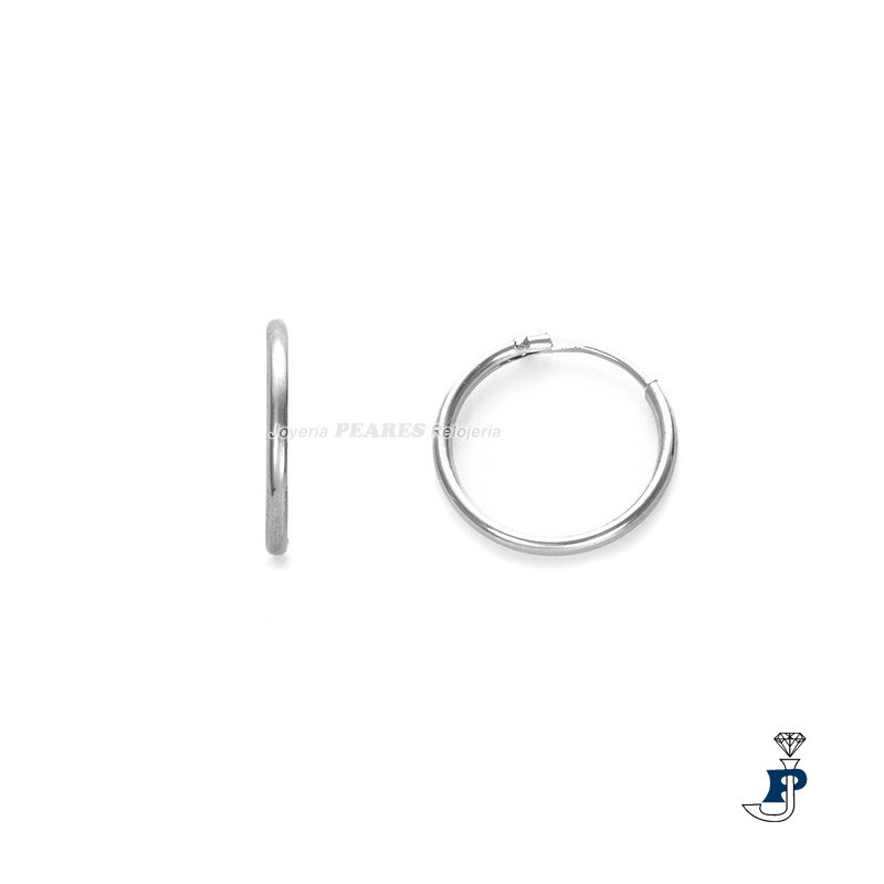Pendientes DI.PLATA de aro.. - 150.2140077/14