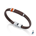 Pulsera cuero y acero para hombre VICEROY. - 6453P01011