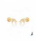 Pendientes Oro 1ª Ley para niña o bebé. - 164.B193/5804
