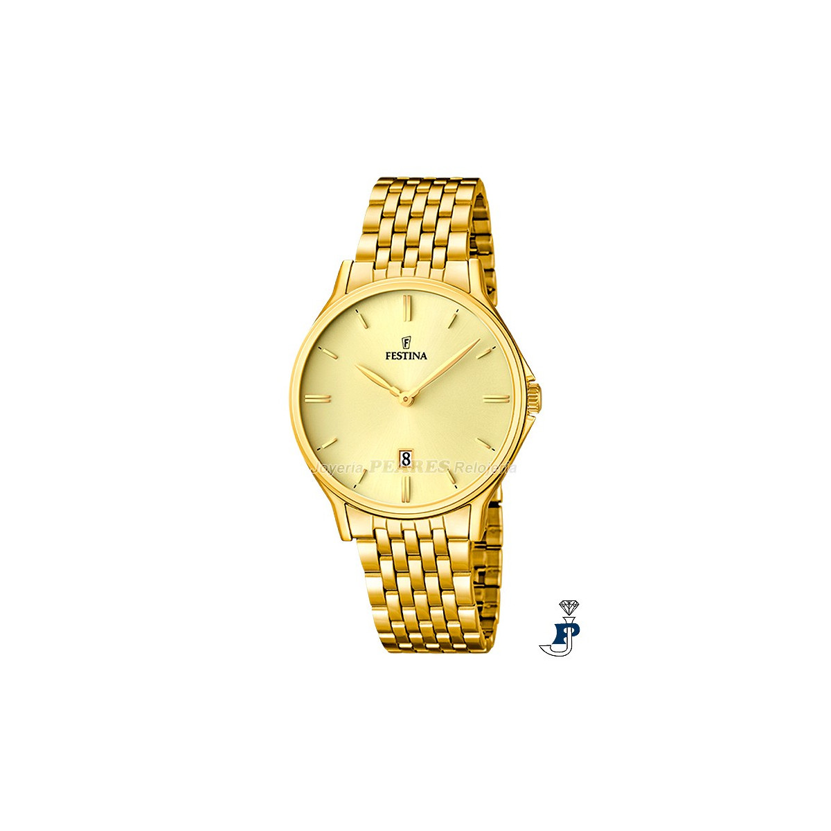 Reloj FESTINA para hombre dorado. - F16746/2
