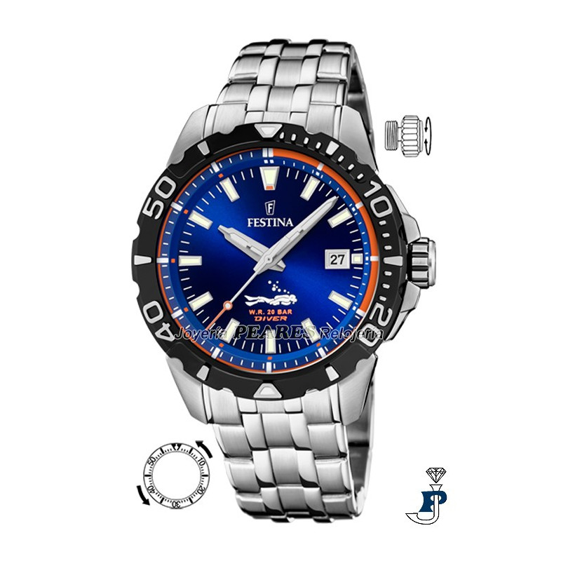 Reloj Festina anaógico 20 atm. - F20461/1