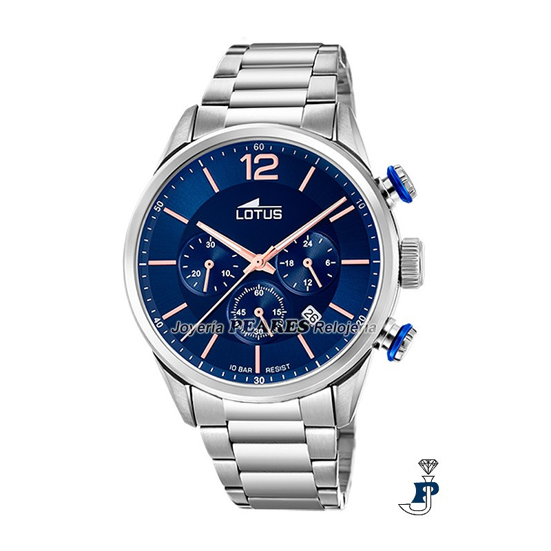 Reloj LOTUS en acero. - 18688/2