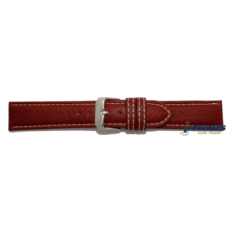 Correa en piel de bisonte alomada. - 136107/22