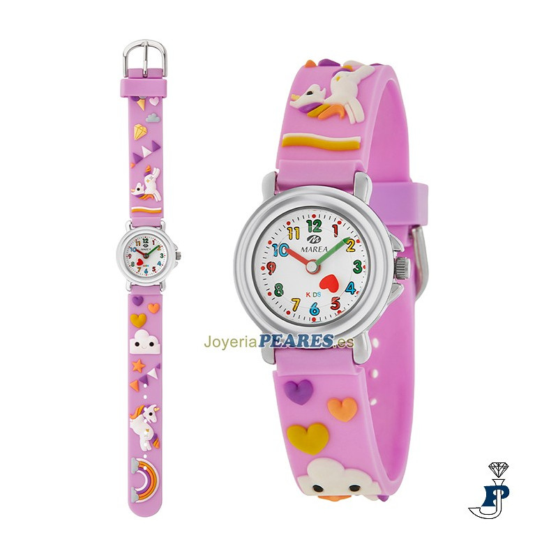 Reloj MAREA para niña con unicornio. - B37008/25