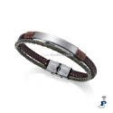 Pulsera de VICEROY en cuero y acero. - 15037P01011