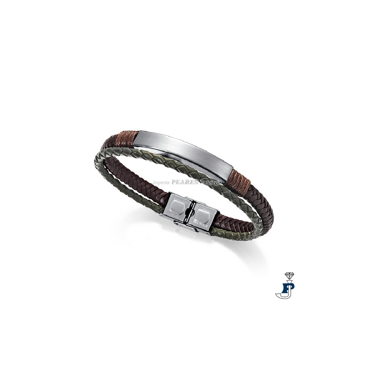 Pulsera de VICEROY en cuero y acero. - 15037P01011