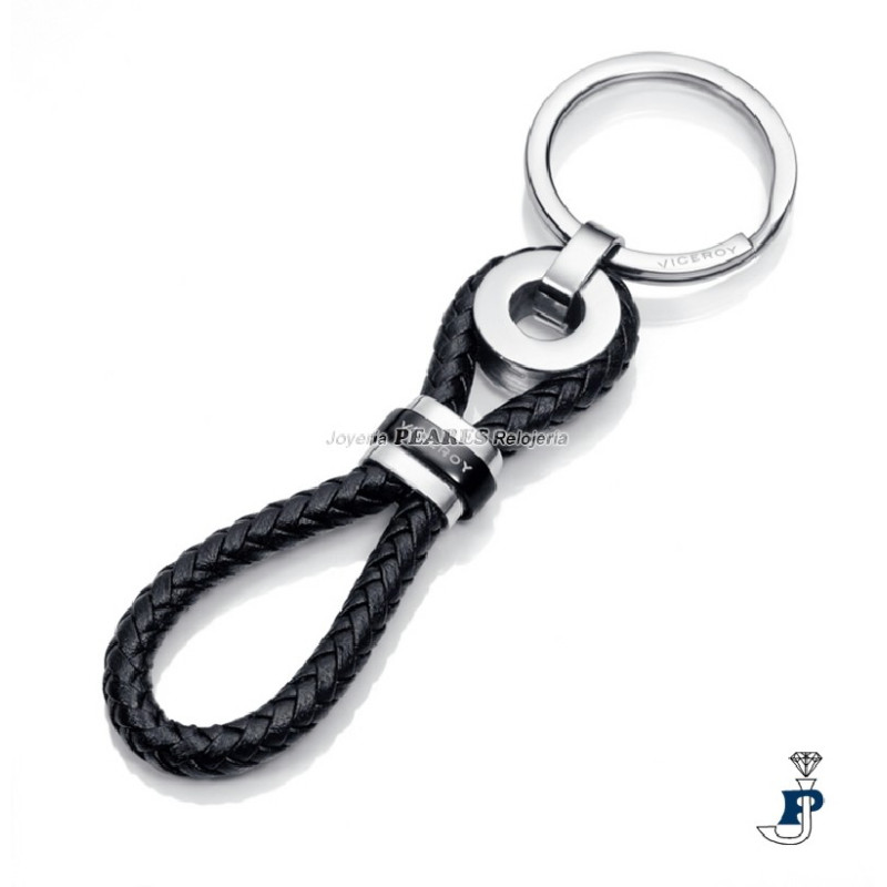Llavero de VICEROY en cuero y acero. - 6403L09010