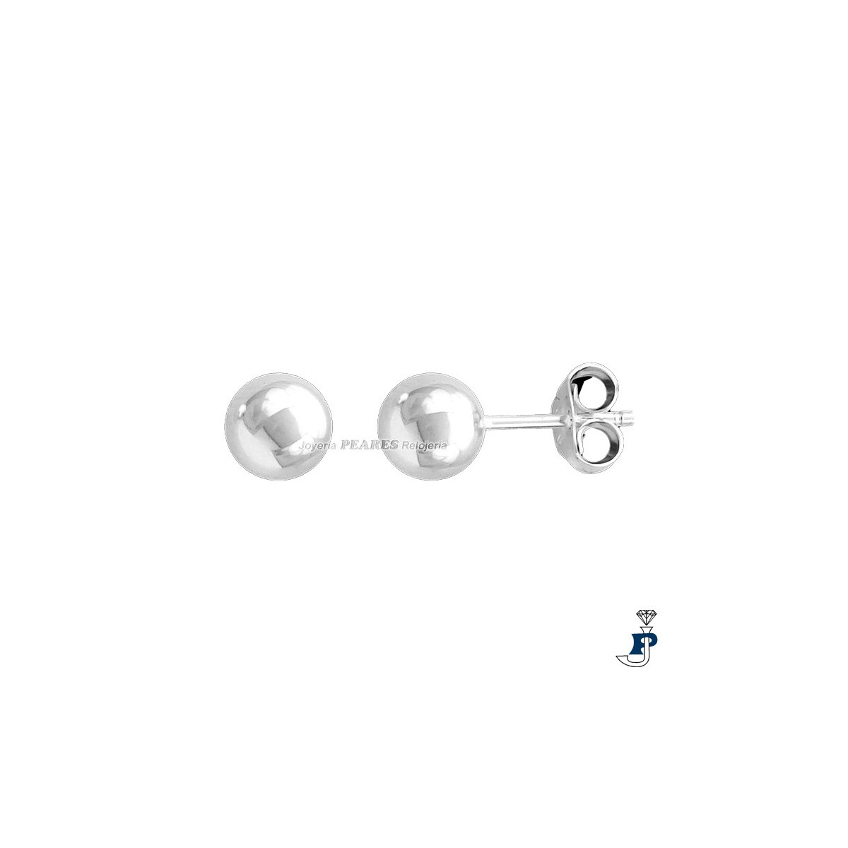 Pendientes bola en Plata de 1ª Ley (925 mls) - 8.B8M/M