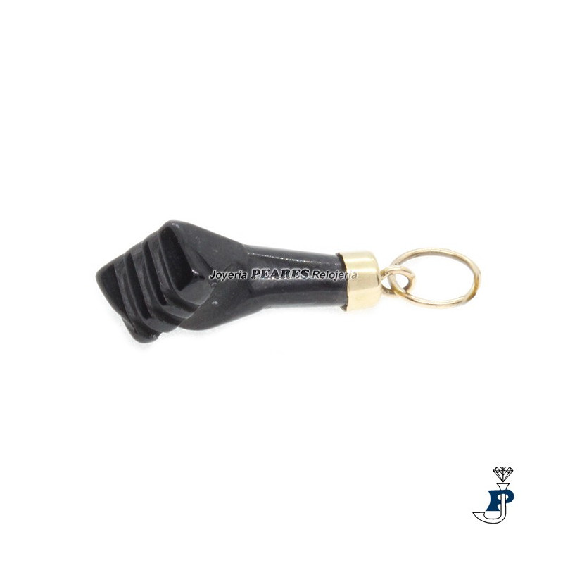 Colgante Figa de Oro 1ª Ley y azabache. - 8.CG-2591