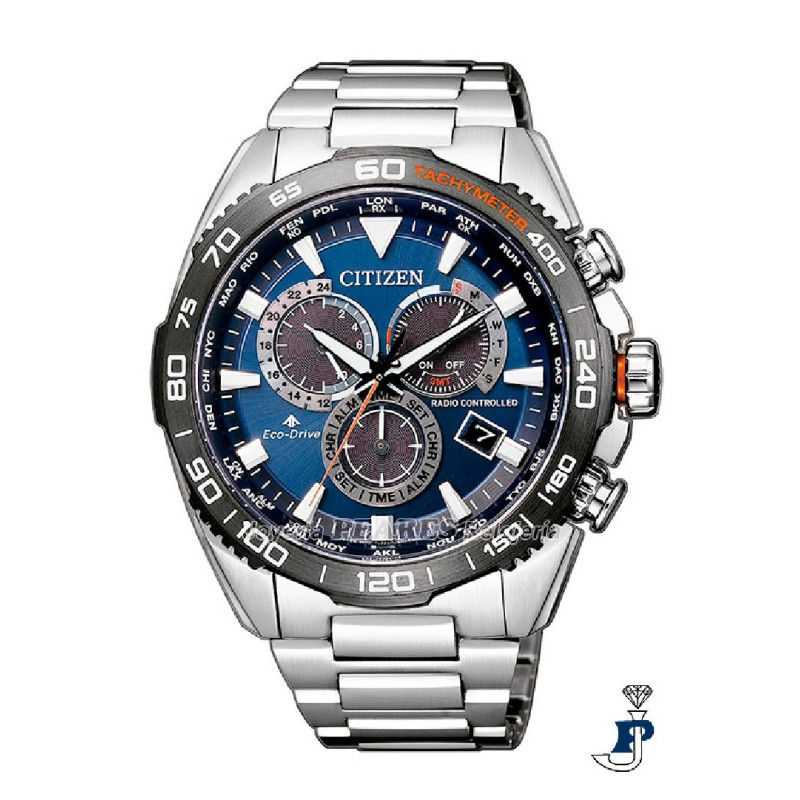 Reloj Citizen Radiocontrolado Eco-Drive, con carga por luz. - CB5034-82L