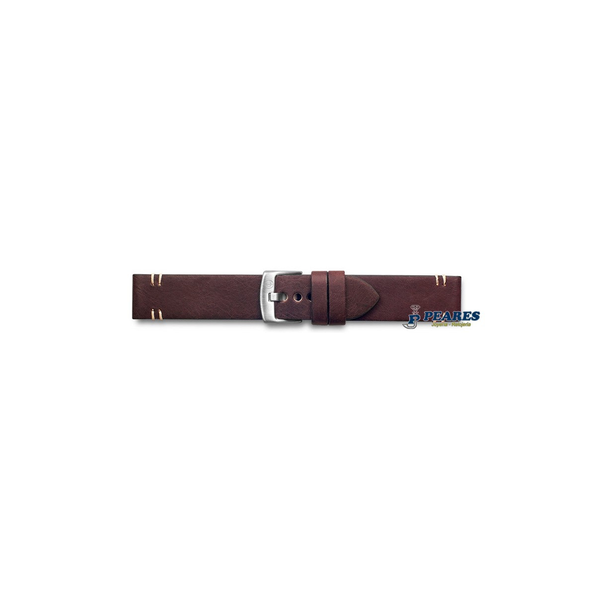 Correa en piel para reloj marron. - 132003/26