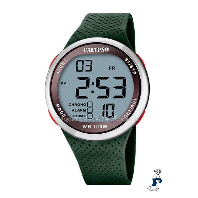 Reloj CALYPSO verde militar. - K5785/5