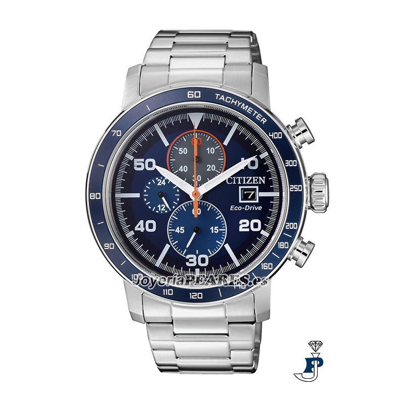 Reloj Citizen Eco-Drive, carga de luz infinita. Cronógrafo. - CA0640-86L