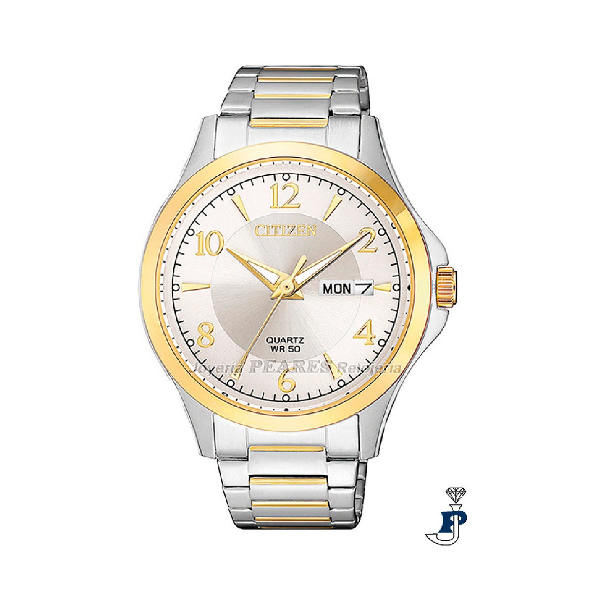 Reloj Citizen con calendario y semanario. - BF2005-54A
