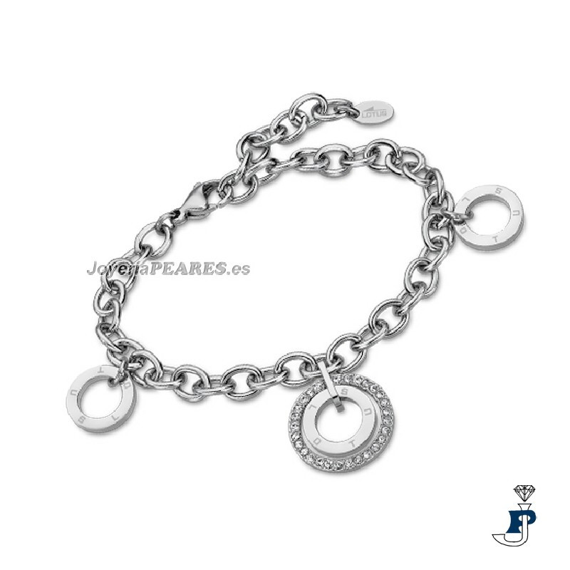 Pulsera de LOTUS  STYLE en acero. - LS2090/2/1