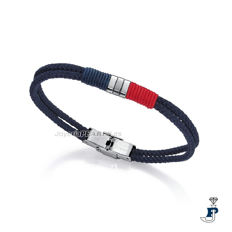 Pulsera de VICEROY en acero y textil. - 6466P01013