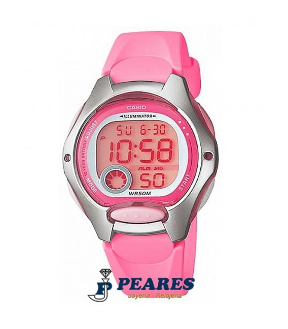 Reloj Casio digital rosa. - LW-200-4B
