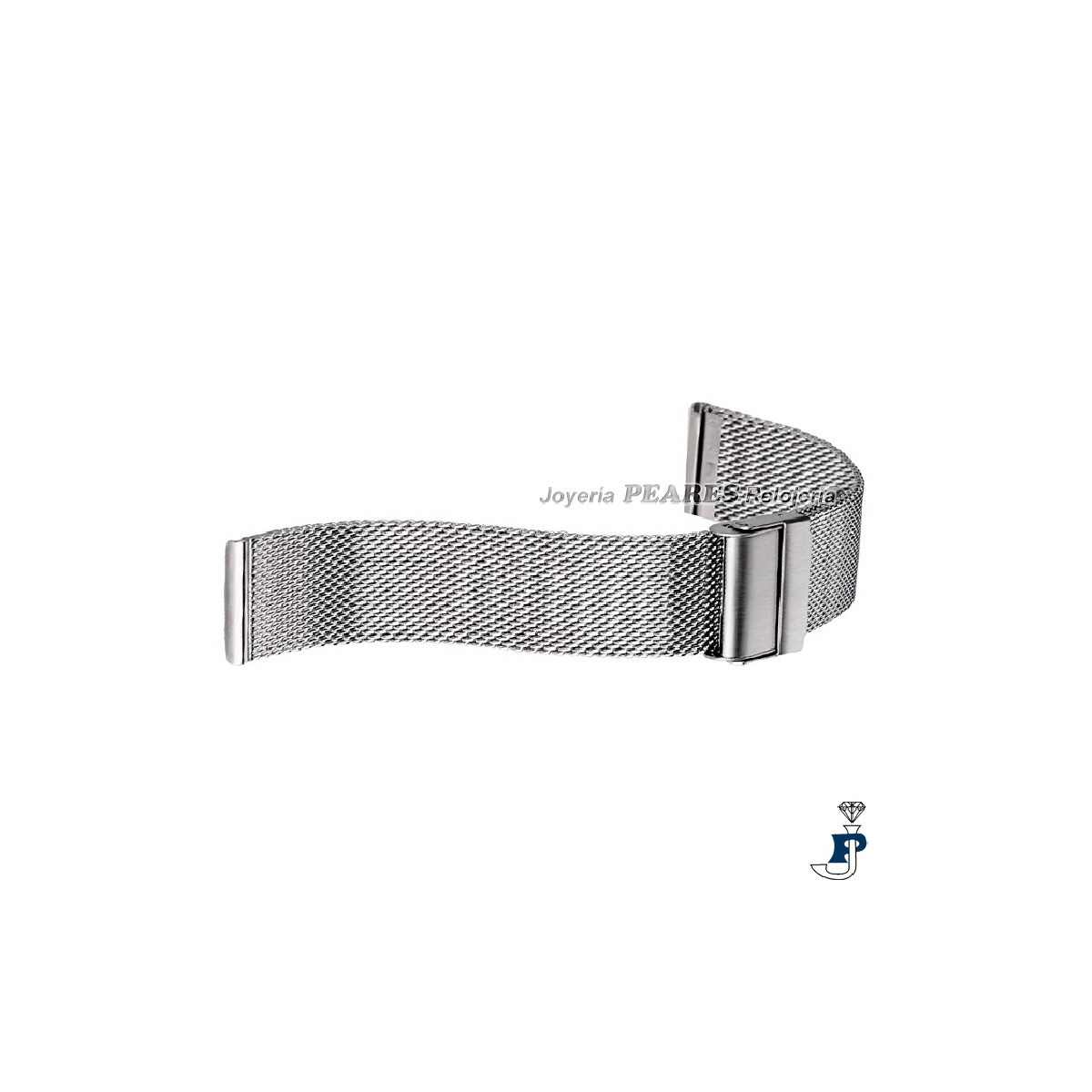 Correa malla Milanesa de acero para reloj. - 15.2853-18