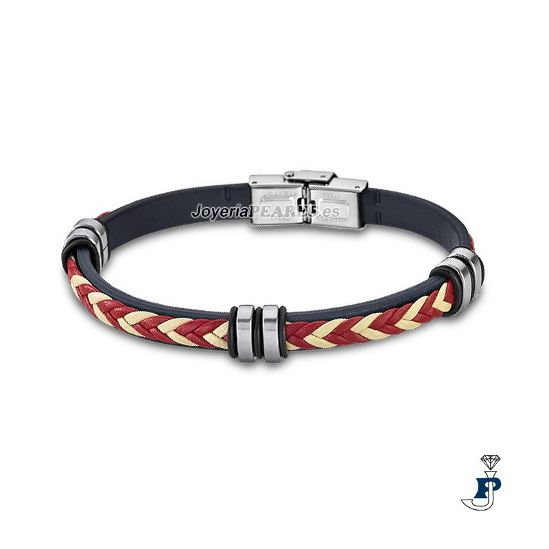 Pulsera cuero y acero de LOTUS STYLE. - LS1829/2/7
