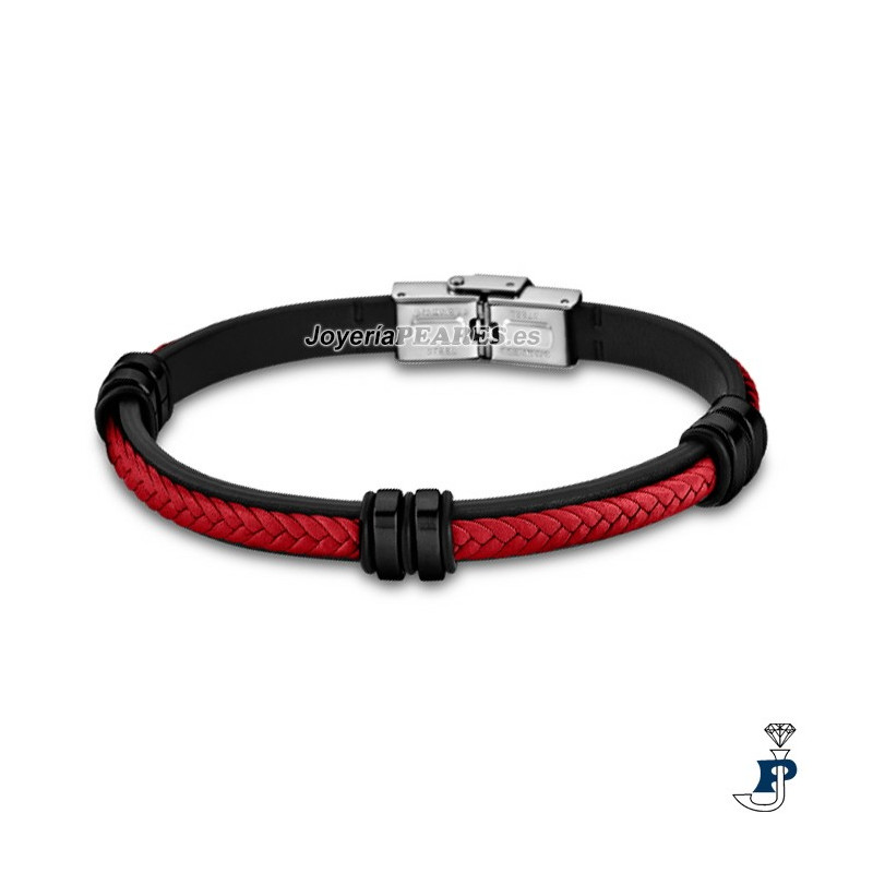Pulsera acero y cuero de LOTUS STYLE. - LS1829/2/9