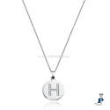 Cadena y colgante de VICEROY inicial (H) en acero. - 75121C01000H Cadena y colgante de VICEROY inicial (H) en acero. - 75121C01000H