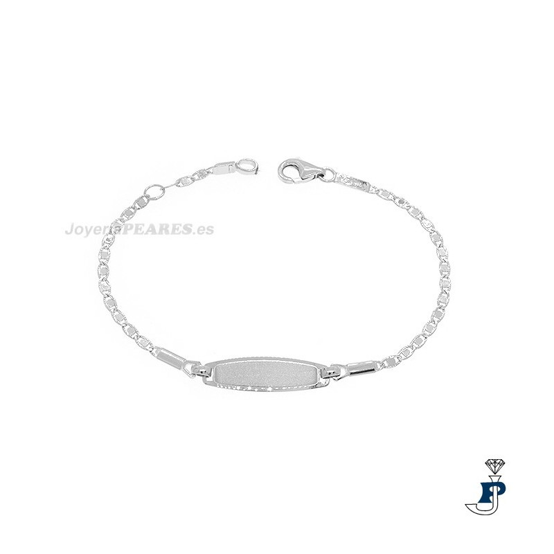 Pulsera para bebé fabricada en Oro Blanco de 1ª Ley. - 153.250951-01