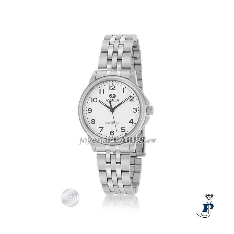 Reloj MAREA para señora, de acero clásico. - B36163/1
