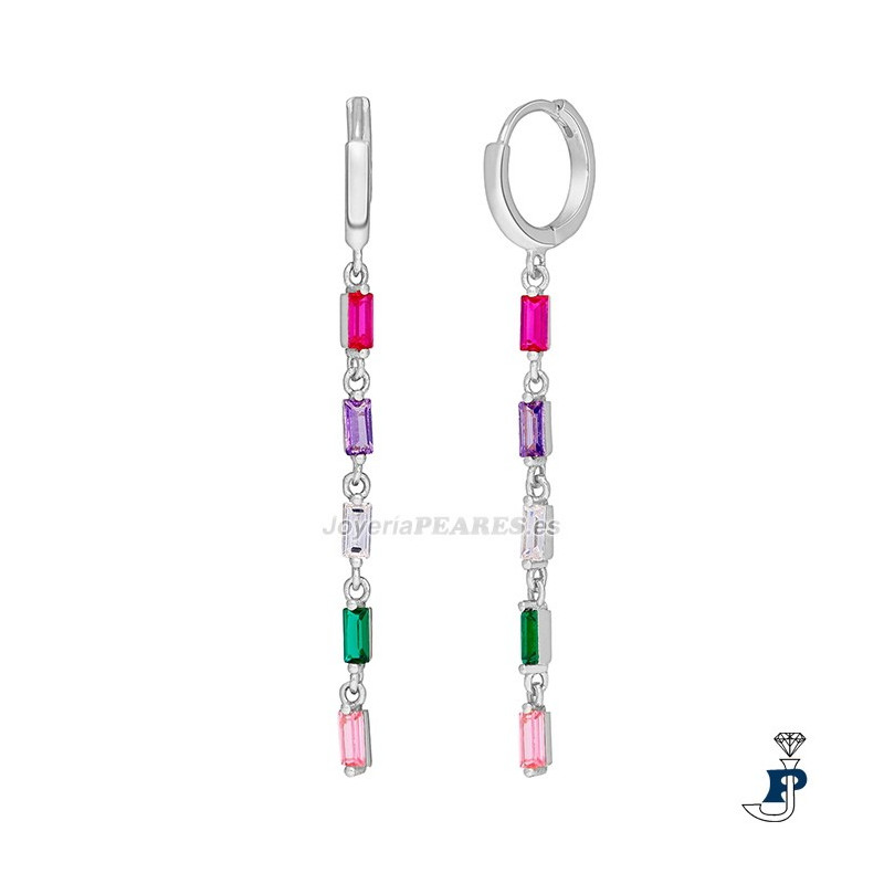 Pendientes de MAREA fabricados en Plata de 1ª Ley. - D02001/AQ