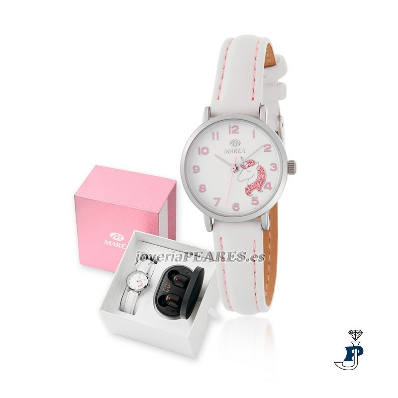 Reloj MAREA unicornio, con auriculares Bluetooth de regalo. - B41304/1