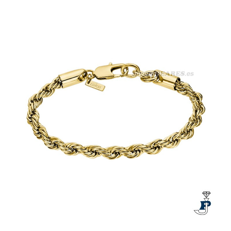 Pulsera fabricada en acero con baño de Oro de LOTUS STYLE. - LS2233/2/2