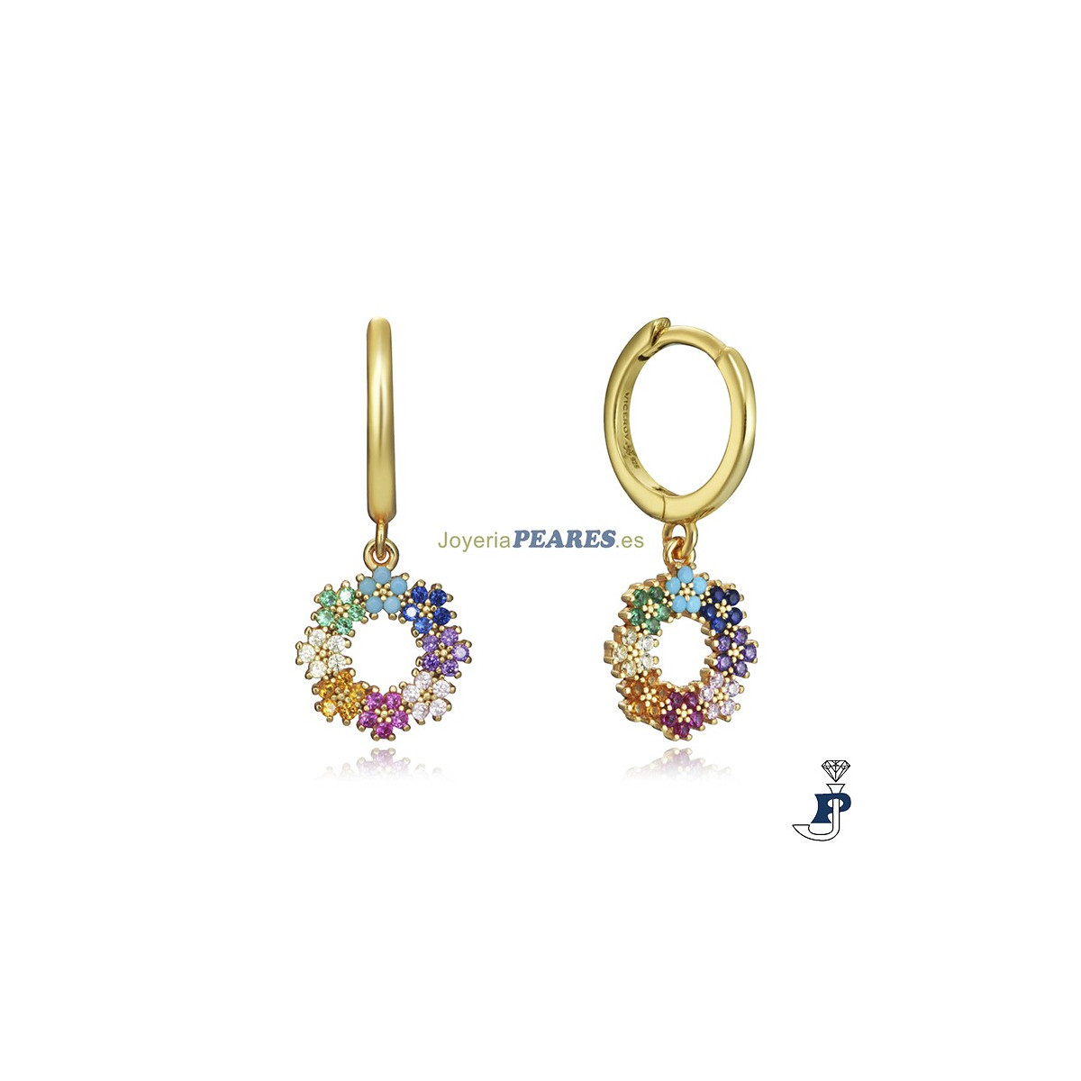 Pendientes de VICEROY fabricados en Plata de 1ª Ley con baño de Oro. - 13049E100-39