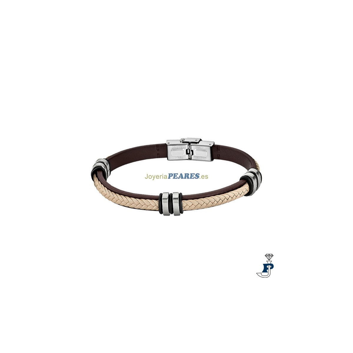 Pulsera de LOTUS STYLE fabricada en acero - LS1829/2/6