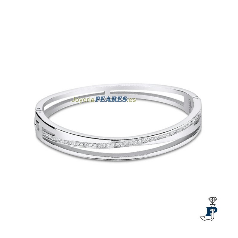 Pulsera de LOTUS STYLE aro rigido fabricada en acero. - LS2113/2/1