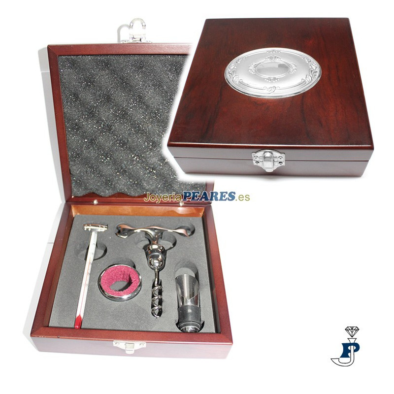 Set de Vino en acero. - 77.S-1483